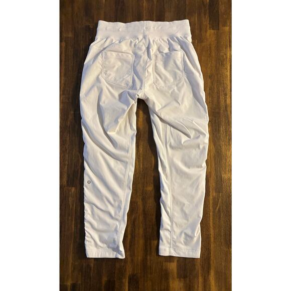 Lululemon Women’s 8 Pants Street To Studio Pull On Drawstring Waist Ruched - Picture 2 of 11